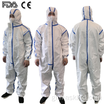 ICU Disposable en xeral traxe Roupa de illamento de protección